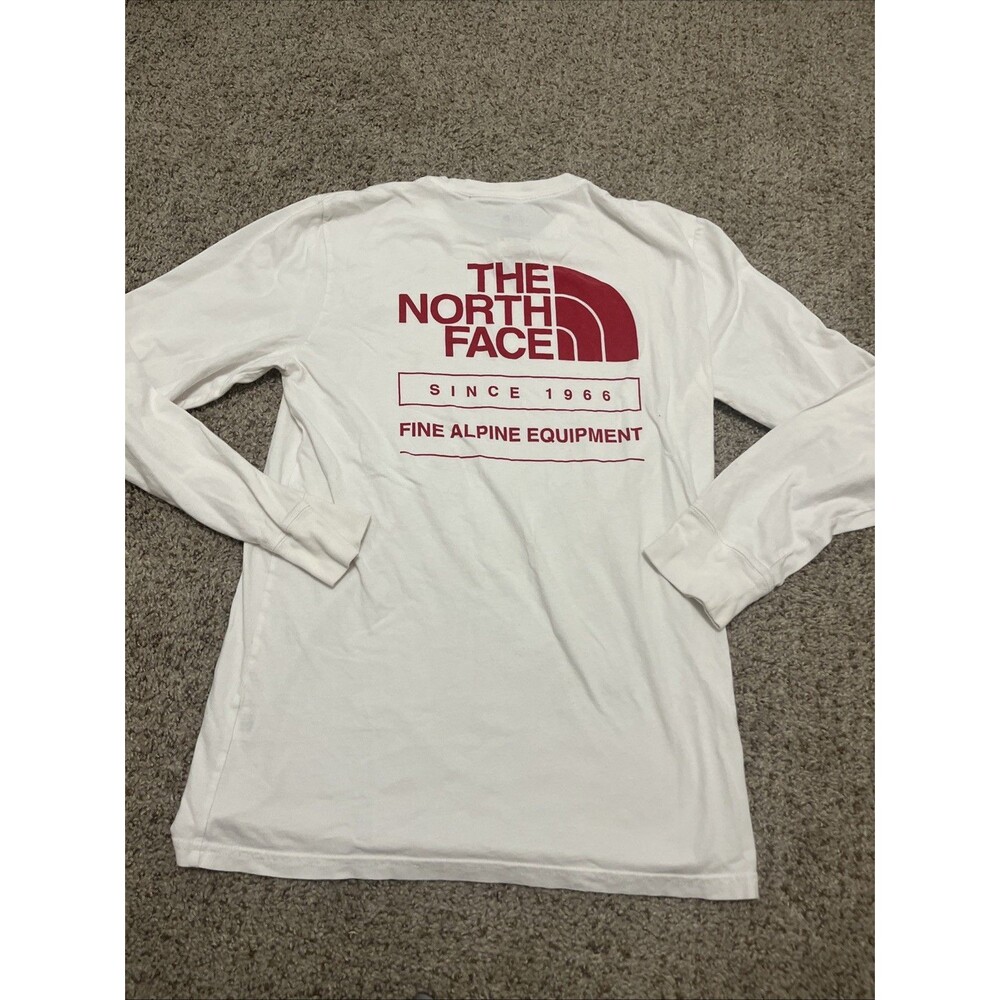 The North Face Fine Alpine Equipment Graphic T-shirt Men  Red Long  Sleeve Small